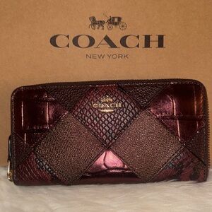 Coach Signature Patchwork Multi Textured Leather Wallet *SOLD OUT*